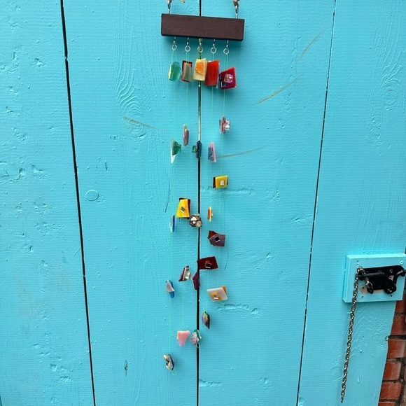 Hanging wall decor OOAK Assemblage Art Handmade Mosaic Indoor/Outdoor - Picture 14 of 15